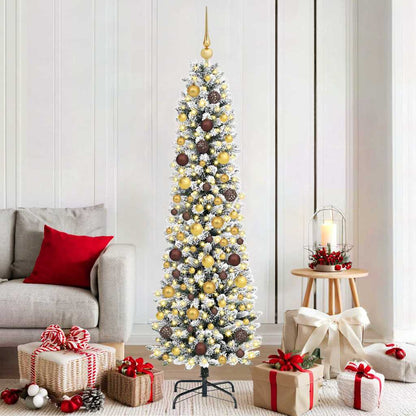vidaXL Artificial Christmas Tree White 180 cm - 48689