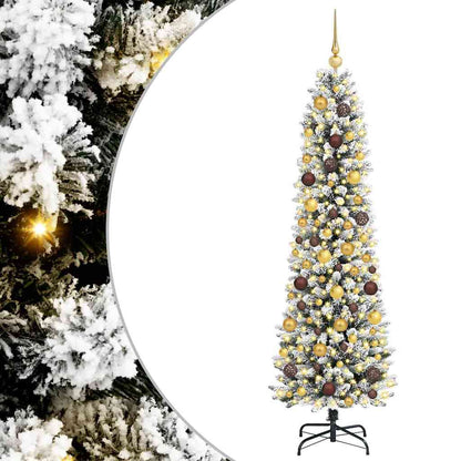 vidaXL Artificial Christmas Tree White 180 cm - 48689