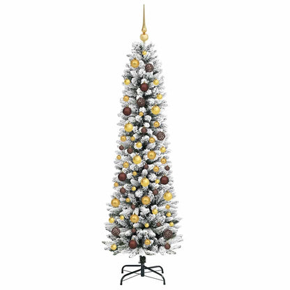 vidaXL Artificial Christmas Tree White 180 cm - 48689