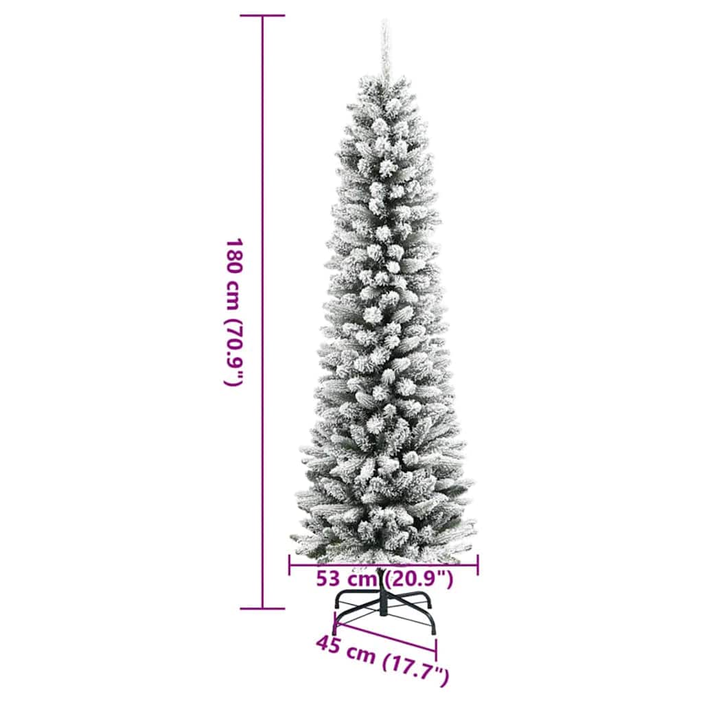 vidaXL Artificial Christmas Tree White 180 cm - 48689