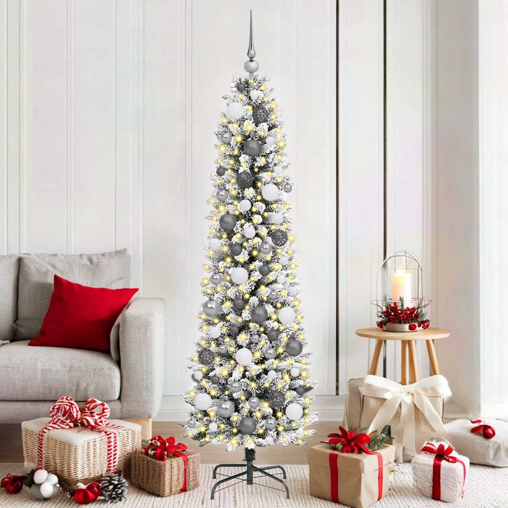 vidaXL Artificial Christmas Tree White 180 cm - 48698