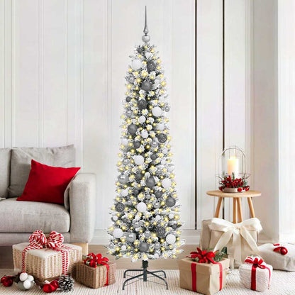 vidaXL Artificial Christmas Tree White 180 cm - 48698