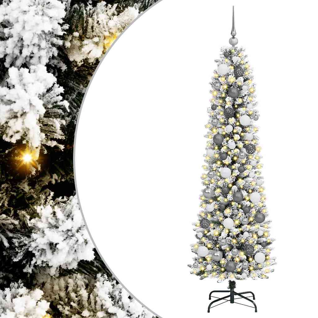 vidaXL Artificial Christmas Tree White 180 cm - 48698