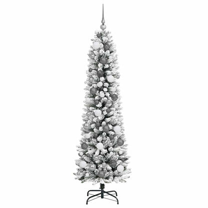vidaXL Artificial Christmas Tree White 180 cm - 48698
