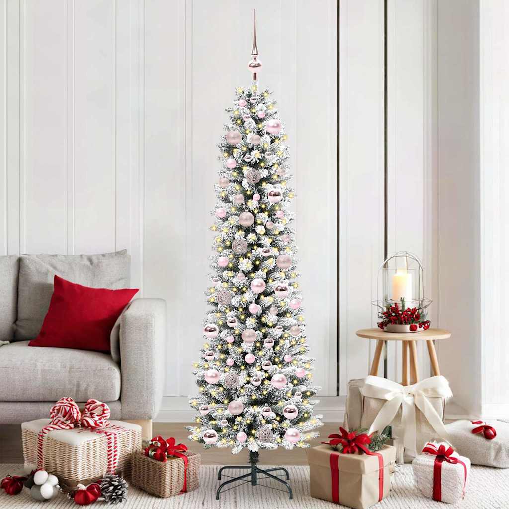 vidaXL Artificial Christmas Tree White 180 cm - 48710