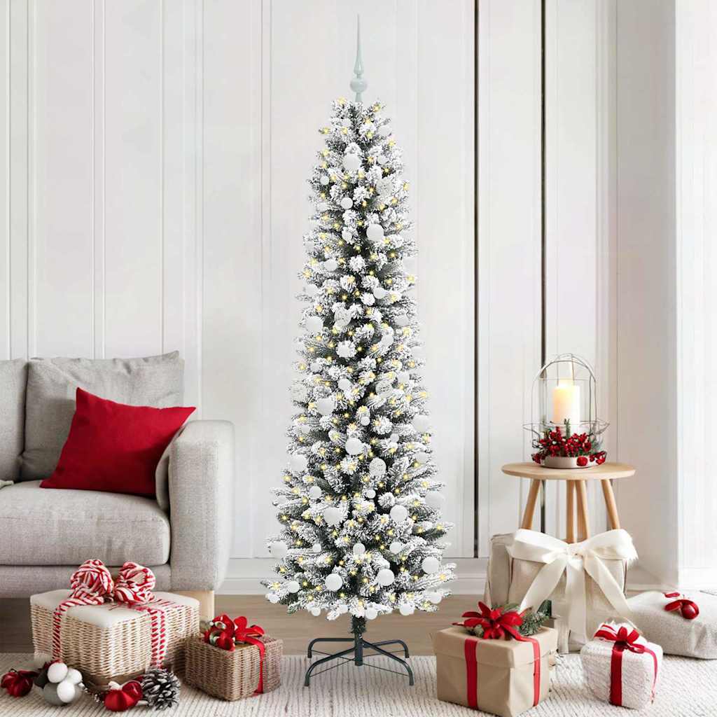 vidaXL Artificial Christmas Tree White 180 cm - 48719