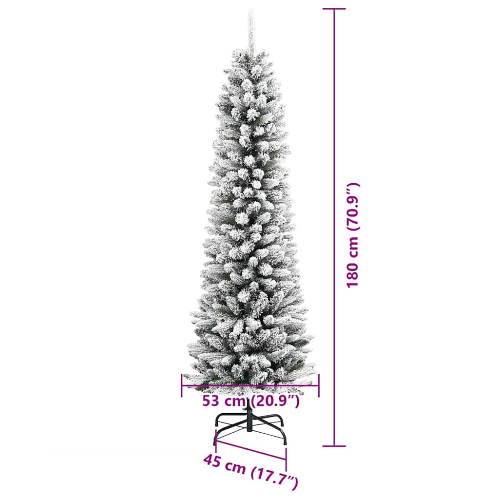 vidaXL Artificial Christmas Tree White 180 cm - 48737