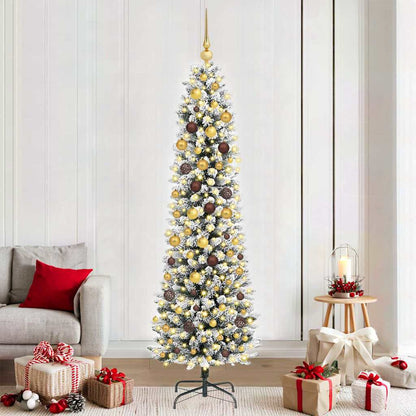 vidaXL Artificial Christmas Tree White 210 cm - 48746