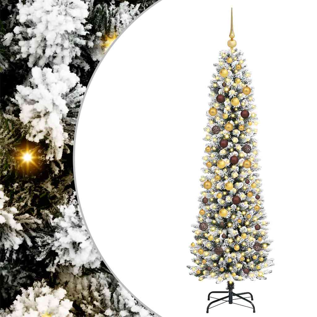 vidaXL Artificial Christmas Tree White 210 cm - 48746
