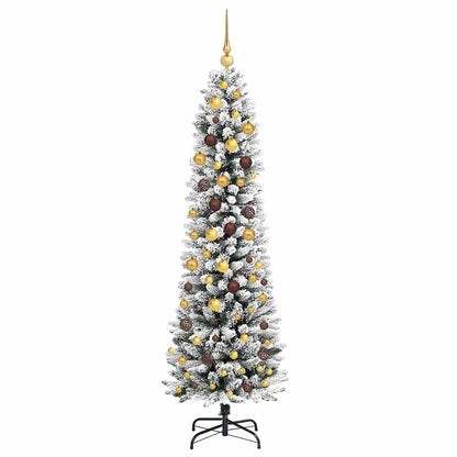 vidaXL Artificial Christmas Tree White 210 cm - 48746