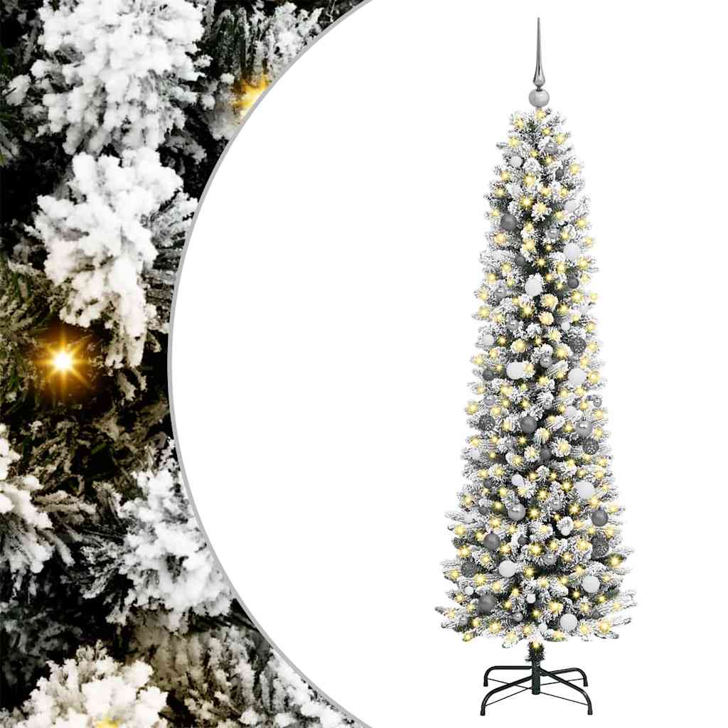 vidaXL Artificial Christmas Tree White 210 cm - 48755
