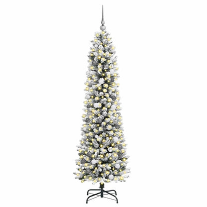 vidaXL Artificial Christmas Tree White 210 cm - 48755