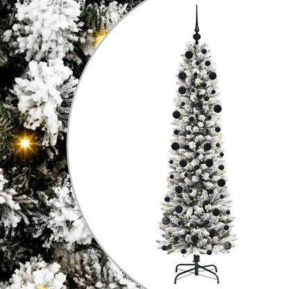 vidaXL Artificial Christmas Tree White 210 cm - 48756