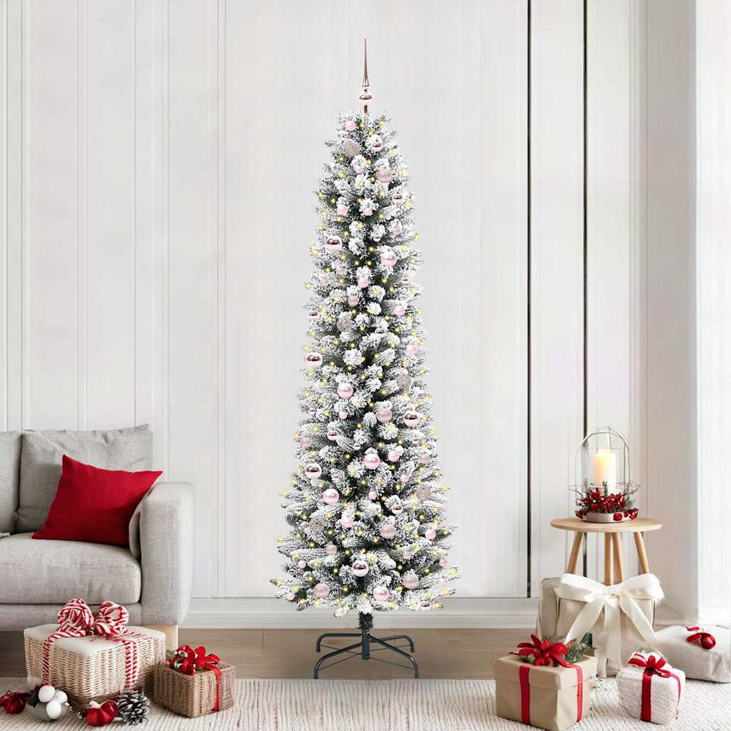 vidaXL Artificial Christmas Tree White 210 cm - 48760