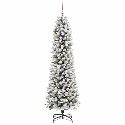 vidaXL Artificial Christmas Tree White 210 cm - 48760