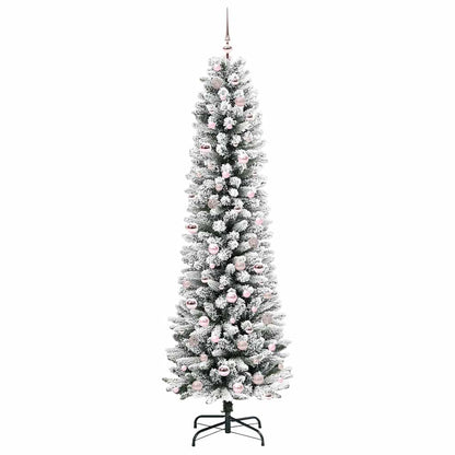 vidaXL Artificial Christmas Tree White 210 cm - 48760