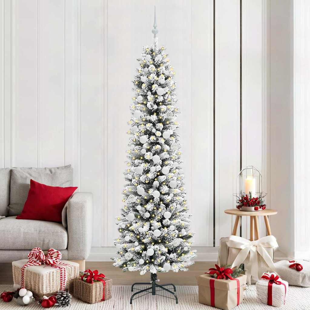 vidaXL Artificial Christmas Tree White 210 cm - 48761