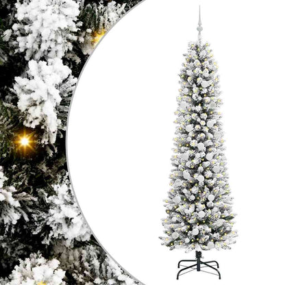 vidaXL Artificial Christmas Tree White 210 cm - 48761