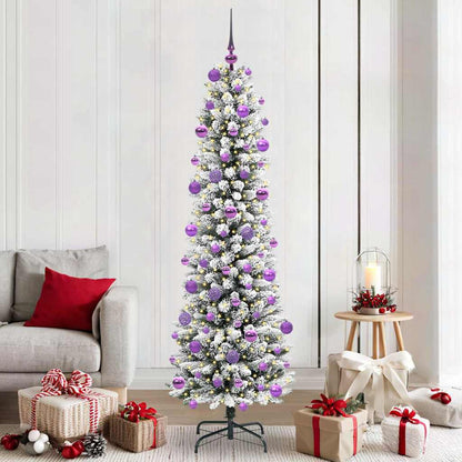 vidaXL Artificial Christmas Tree White 210 cm - 48762