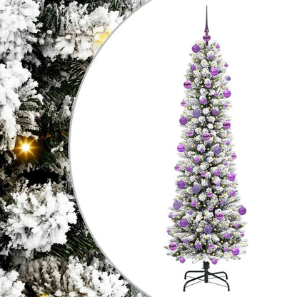vidaXL Artificial Christmas Tree White 210 cm - 48762