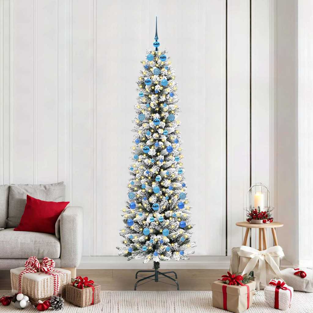 vidaXL Artificial Christmas Tree White 210 cm - 48767