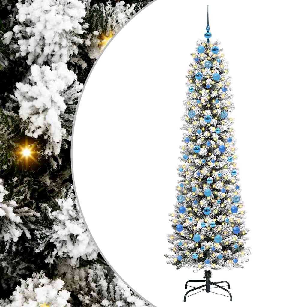 vidaXL Artificial Christmas Tree White 210 cm - 48767