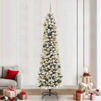 vidaXL Artificial Christmas Tree White 240 cm - 48768