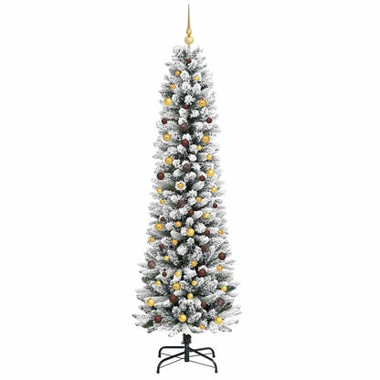vidaXL Artificial Christmas Tree White 240 cm - 48768