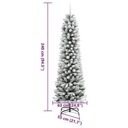 vidaXL Artificial Christmas Tree White 240 cm - 48768