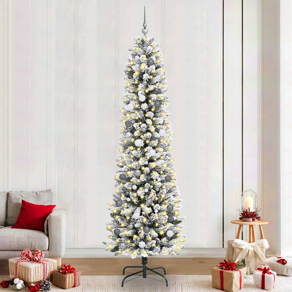 vidaXL Artificial Christmas Tree White 240 cm - 48769