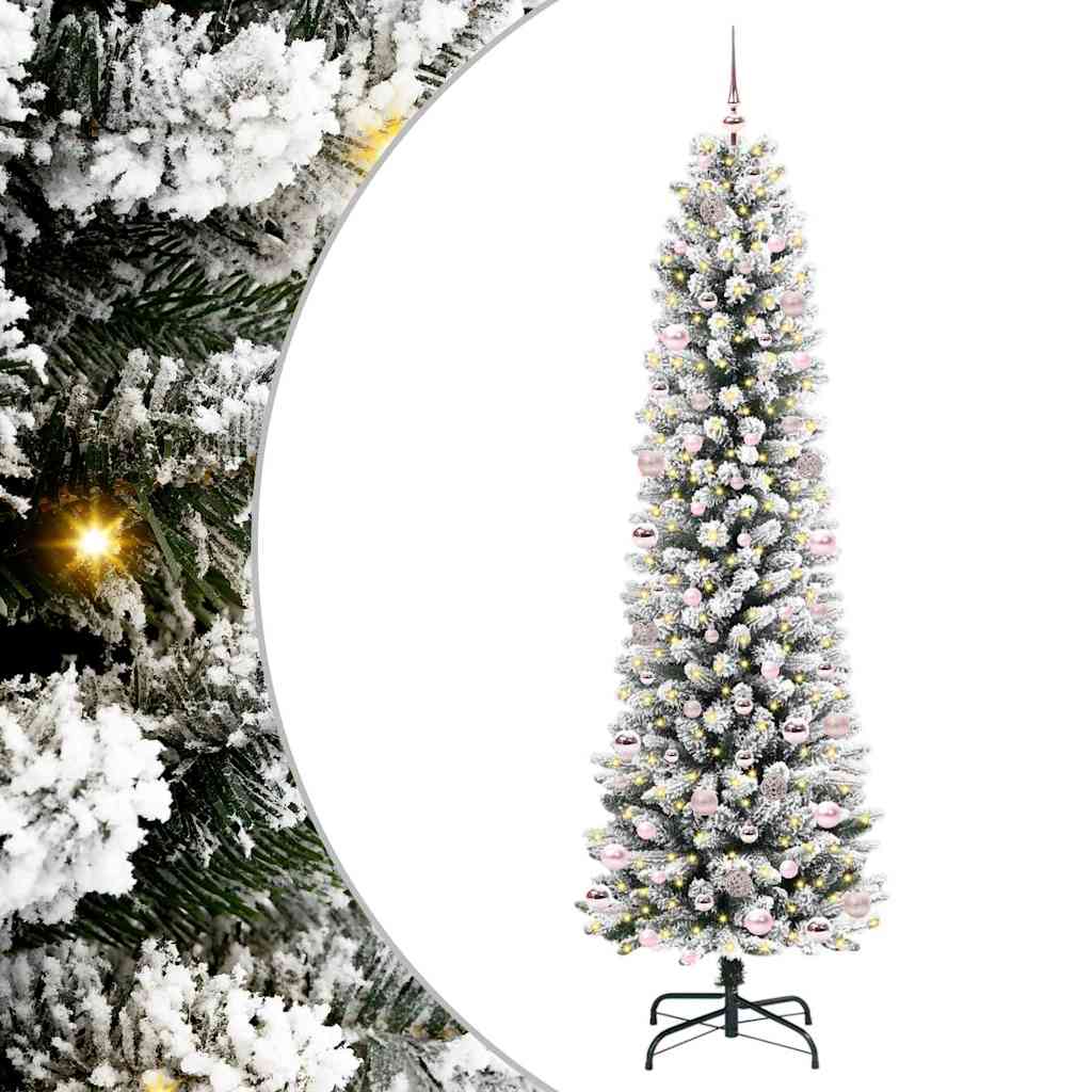 vidaXL Artificial Christmas Tree White 240 cm - 48783