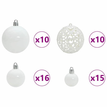 vidaXL Artificial Christmas Tree White 240 cm - 48784