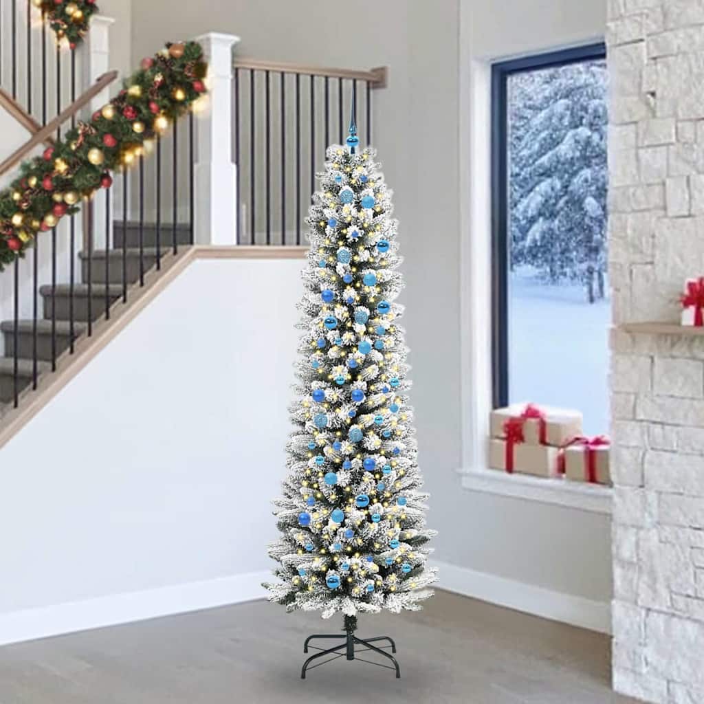 vidaXL Artificial Christmas Tree White 240 cm - 48797