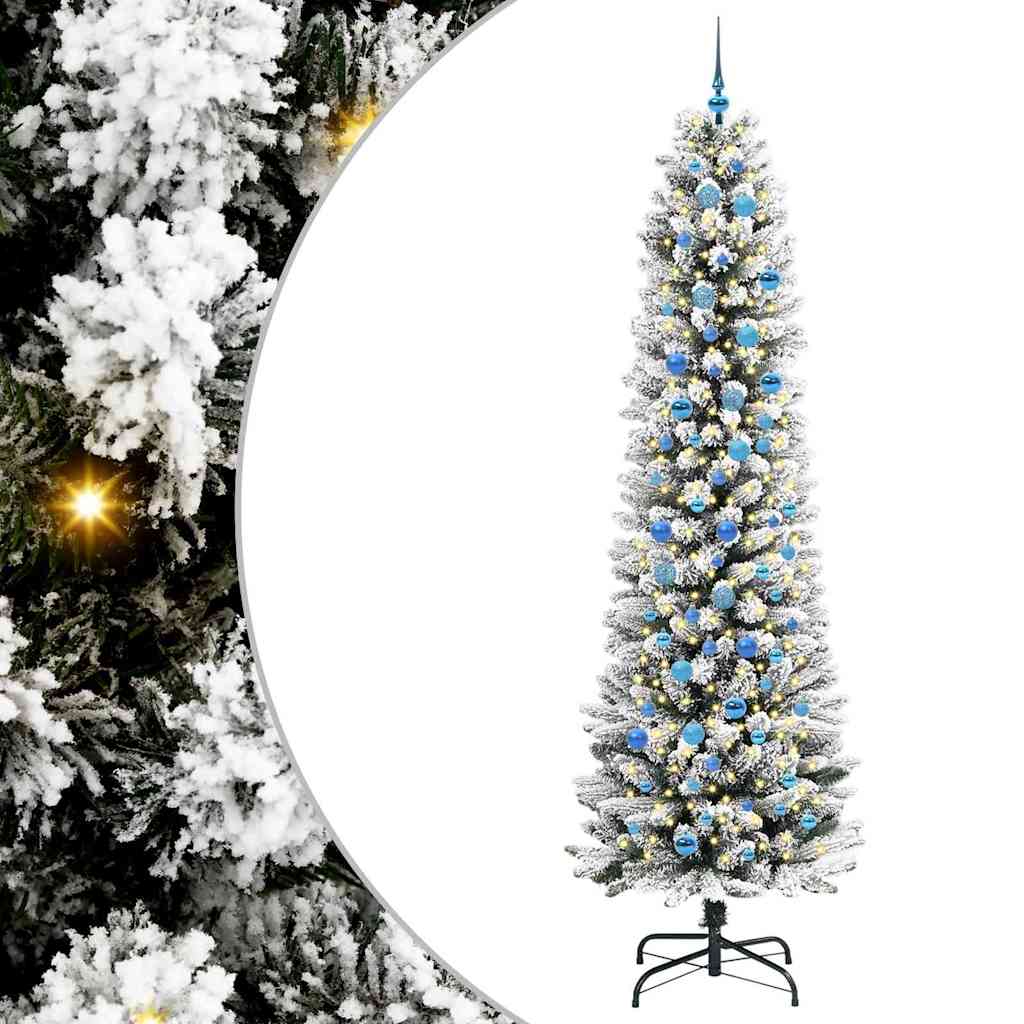 vidaXL Artificial Christmas Tree White 240 cm - 48797