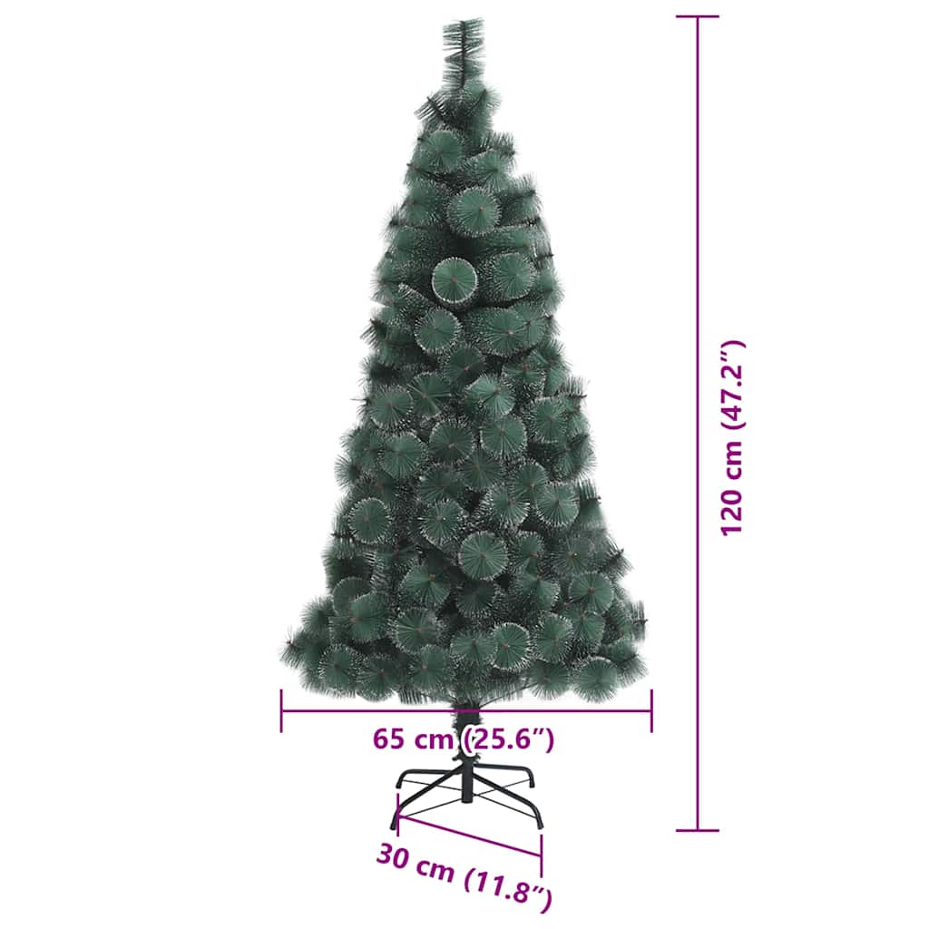 vidaXL Artificial Pre-lit Christmas Tree with Ball Set Green 120 cm - 48830