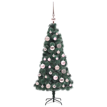 vidaXL Artificial Pre-lit Christmas Tree with Ball Set Green 120 cm - 48831