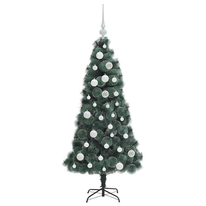 vidaXL Artificial Pre-lit Christmas Tree with Ball Set Green 120 cm - 48844