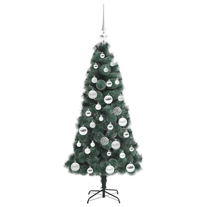 vidaXL Artificial Pre-lit Christmas Tree with Ball Set Green 120 cm - 48854