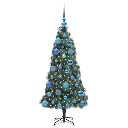 vidaXL Artificial Pre-lit Christmas Tree with Ball Set Green 120 cm - 48869