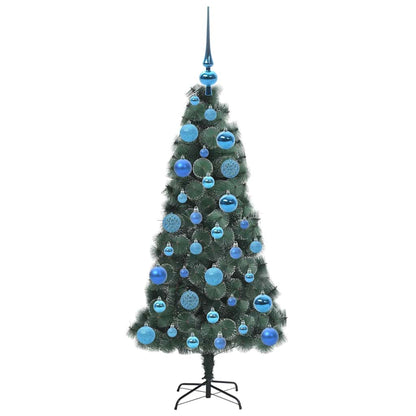 vidaXL Artificial Pre-lit Christmas Tree with Ball Set Green 120 cm - 48869