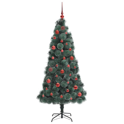 vidaXL Artificial Pre-lit Christmas Tree with Ball Set Green 150 cm - 48881