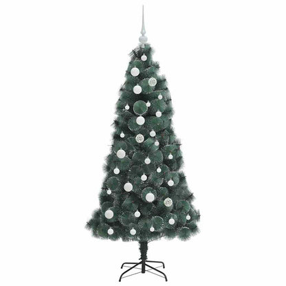 vidaXL Artificial Pre-lit Christmas Tree with Ball Set Green 150 cm - 48891