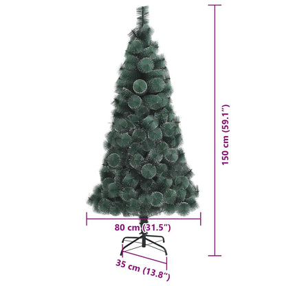 vidaXL Artificial Pre-lit Christmas Tree with Ball Set Green 150 cm - 48904