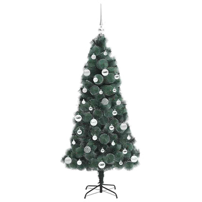 vidaXL Artificial Pre-lit Christmas Tree with Ball Set Green 150 cm - 48908