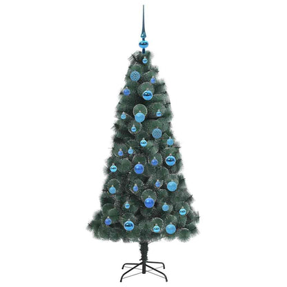 vidaXL Artificial Pre-lit Christmas Tree with Ball Set Green 150 cm - 48918