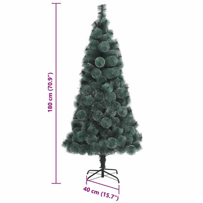 vidaXL Artificial Pre-lit Christmas Tree with Ball Set Green 180 cm - 48931