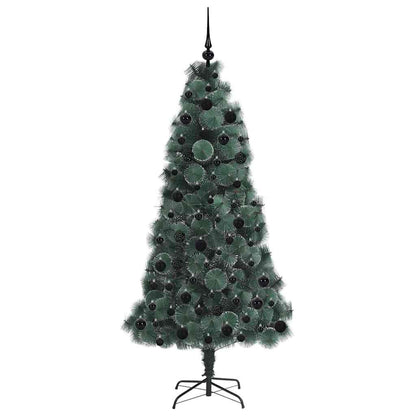 vidaXL Artificial Pre-lit Christmas Tree with Ball Set Green 180 cm - 48932
