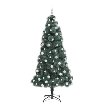 vidaXL Artificial Pre-lit Christmas Tree with Ball Set Green 180 cm - 48937
