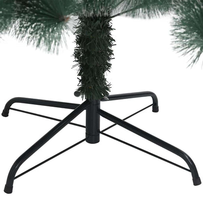 vidaXL Artificial Pre-lit Christmas Tree with Ball Set Green 210 cm