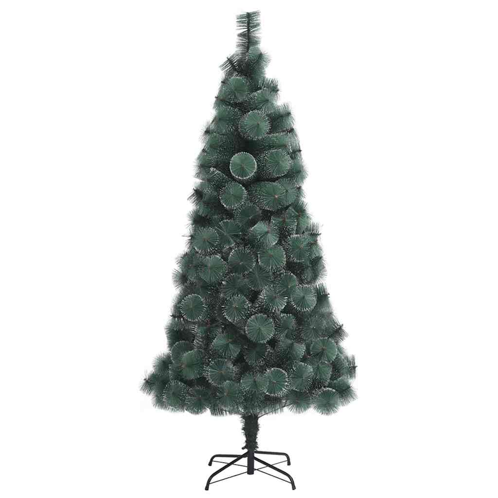 vidaXL Artificial Pre-lit Christmas Tree with Ball Set Green 210 cm - 48956